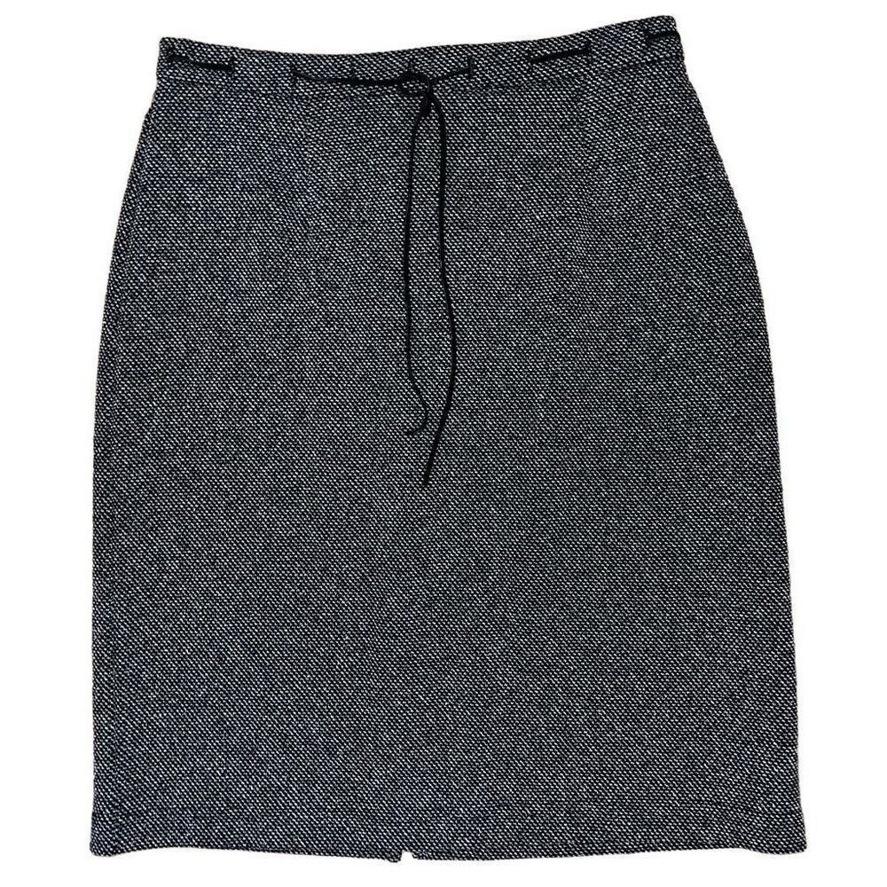 Worthington knits‎ black & white woven pencil skirt